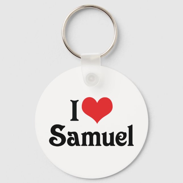 I Love Samuel Keychain (Front)