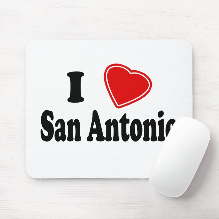 I Love San Antonio Mouse Pad