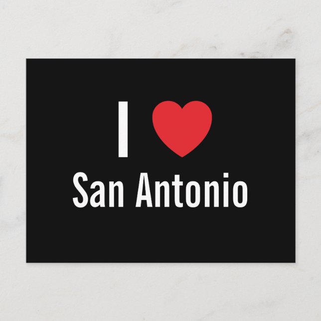 I love San Antonio Postcard (Front)
