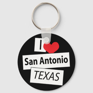 I Love San Antonio Texas Keychain