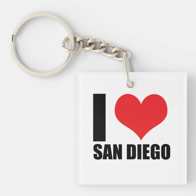 I love San Diego Keychain (Front)