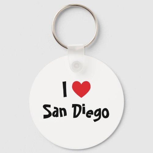 I Love San Diego Keychain