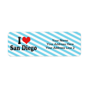 I Love San Diego Label