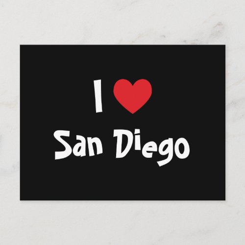 I Love San Diego Postcard