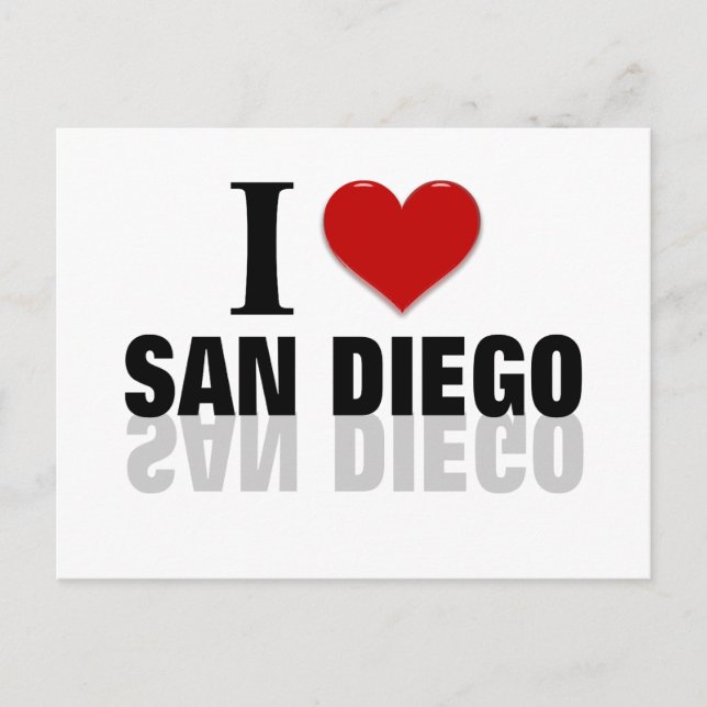 I Love San Diego Postcard (Front)