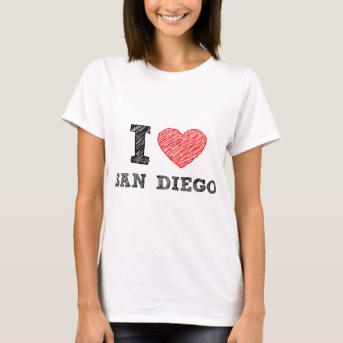 I Love San Diego T_Shirt