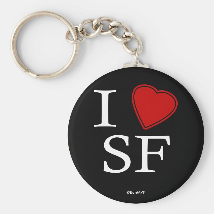 I Love San Fran Key Chain