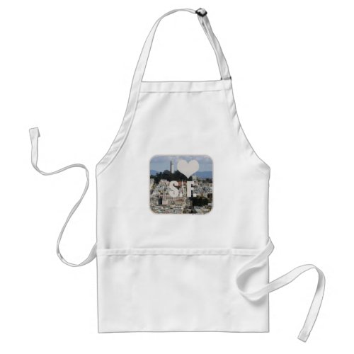 I Love San Francisco Adult Apron