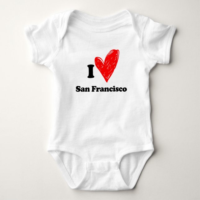 I love San Francisco Baby Bodysuit (Front)