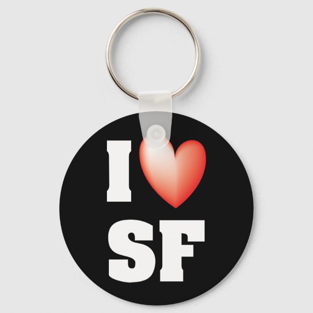 I Love San Francisco Keychain (Front)