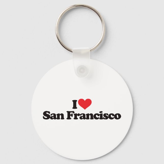 I Love San Francisco Keychain (Front)