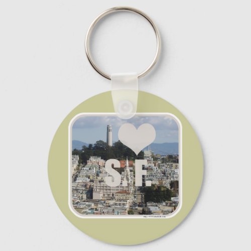 I Love San Francisco Keychain