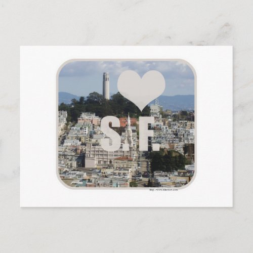 I Love San Francisco Postcard