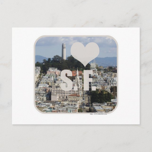 I Love San Francisco Postcard (Front)