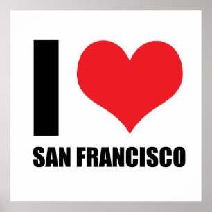 I love San Francisco Poster