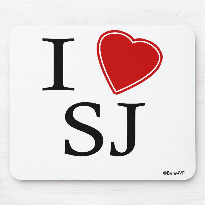 I Love San Jose Mouse Pad