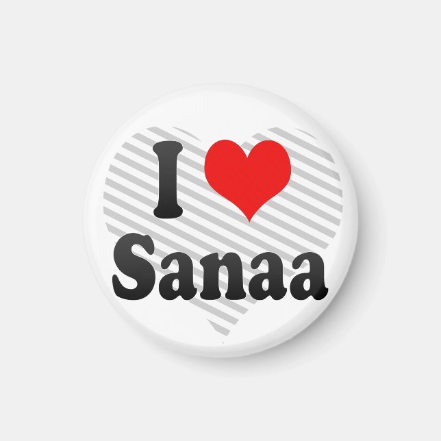 I Love Sanaa, Yemen Magnet (Front)