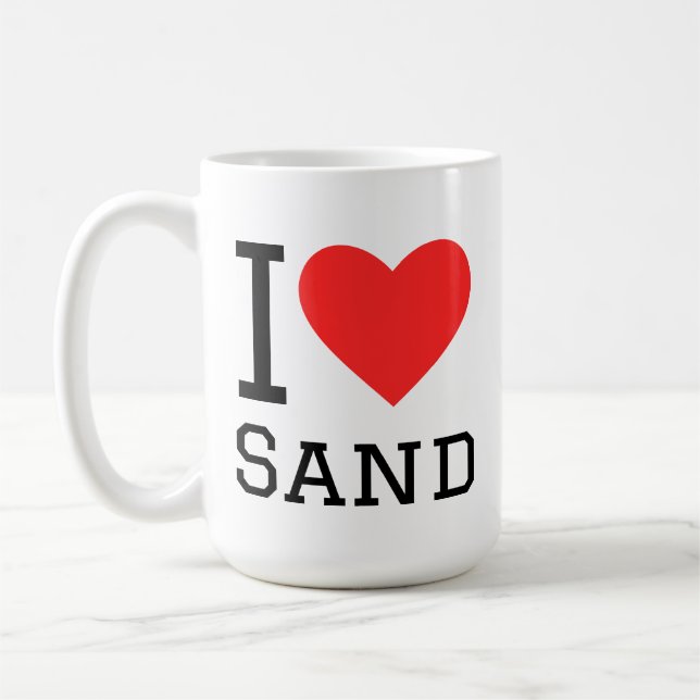 I love sand coffee mug (Left)