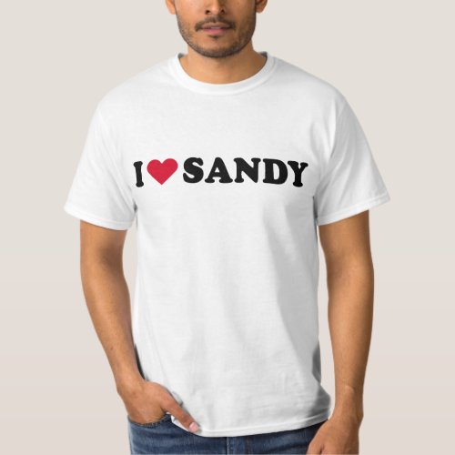 I LOVE SANDY T_Shirt