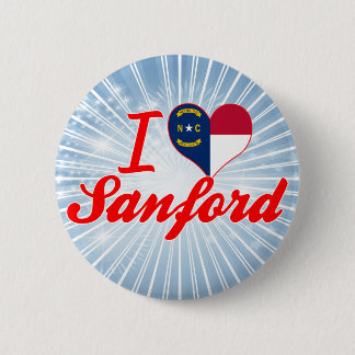 I Love Sanford, North Carolina Button