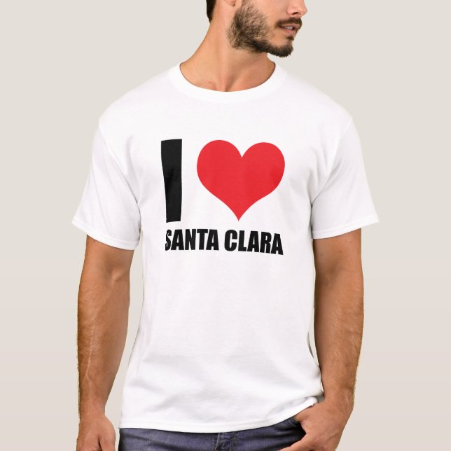 I love Santa Clara T-Shirt (Front)