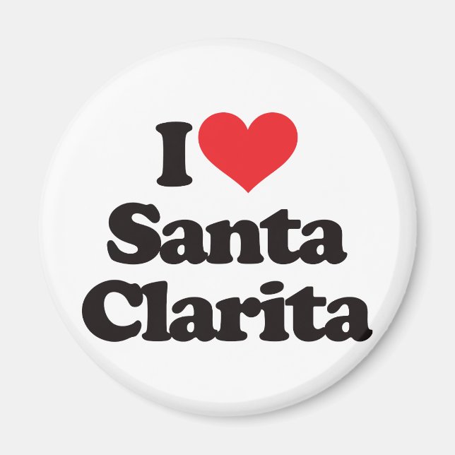 I Love Santa Clarita Magnet (Front)