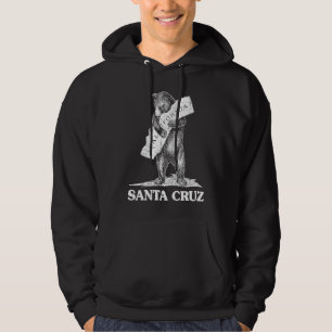 I Love Santa Cruz California  Bear Hugging Califor Hoodie