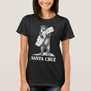 I Love Santa Cruz California  Bear Hugging Califor T-Shirt