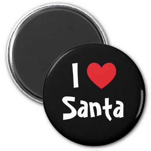 I Love Santa Magnet