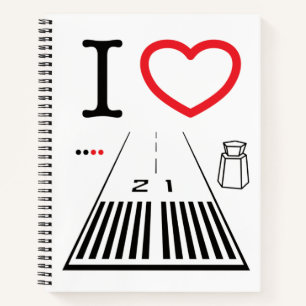 I love Santa Monica Airport Runway 21 / 3 Notebook