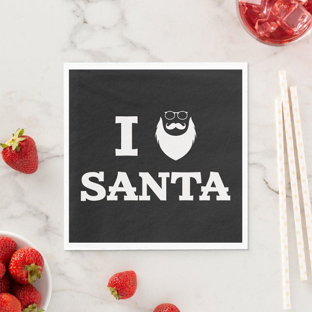 I Love Santa Napkins (Creator Uploaded)