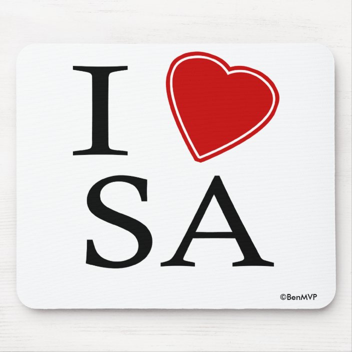 I Love Santo Andre Mouse Pad