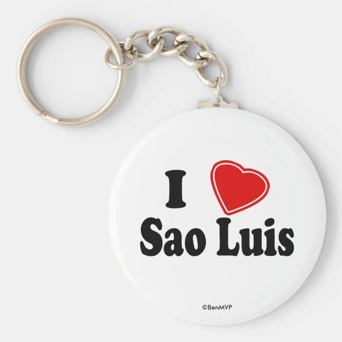 I Love Sao Luis Keychain