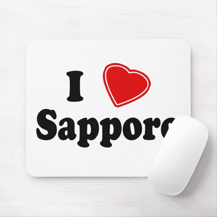 I Love Sapporo Mousepad