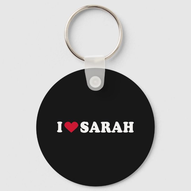I LOVE SARAH KEYCHAIN (Front)