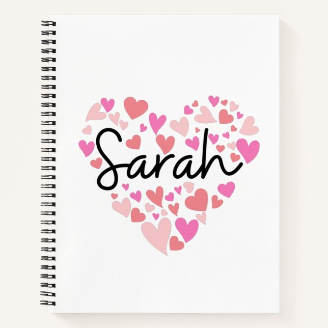 I love Sarah Notebook (Front)