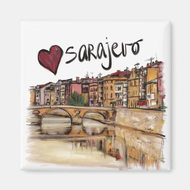 I love Sarajevo Magnet (Front)