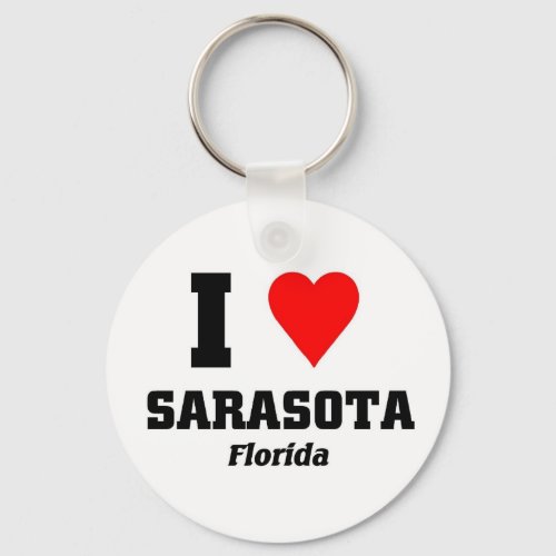 I love Sarasota Florida Keychain