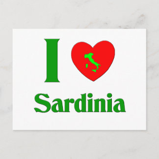 I Love Sardinia Italy Postcard