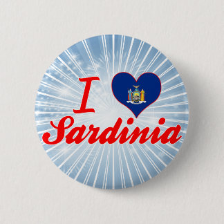 I Love Sardinia, New York Button
