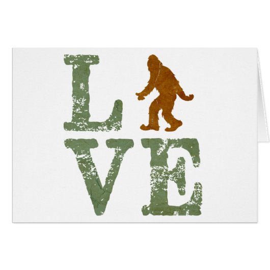 I love Sasquatch Cards (Front Horizontal)