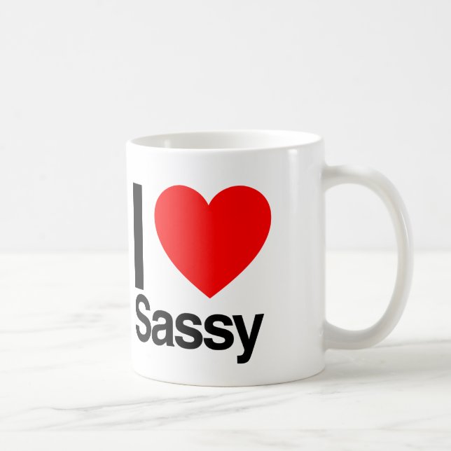 i love sassy coffee mug (Right)