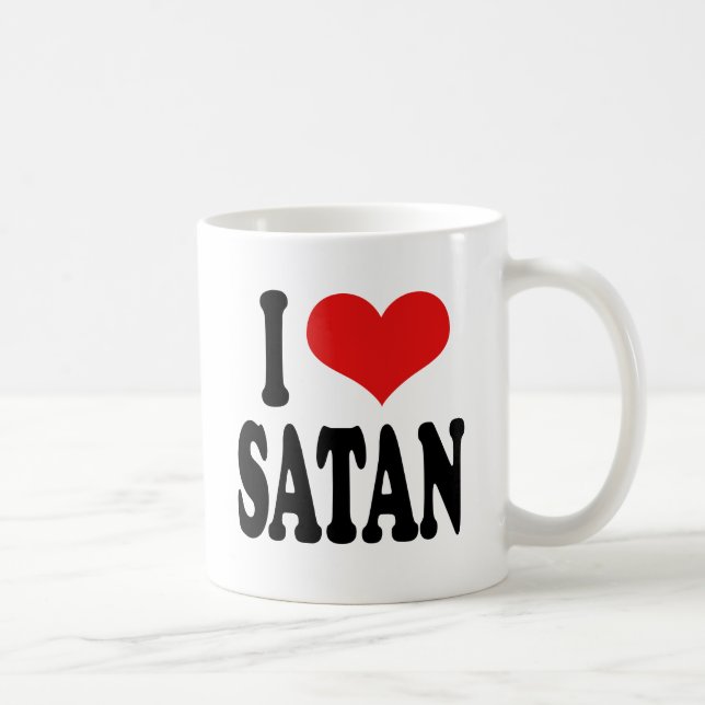 I Love Satan Coffee Mug (Right)