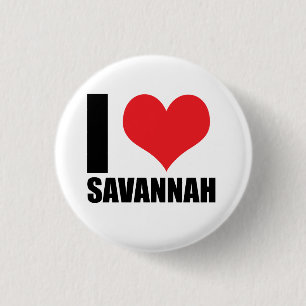 I love Savannah Button