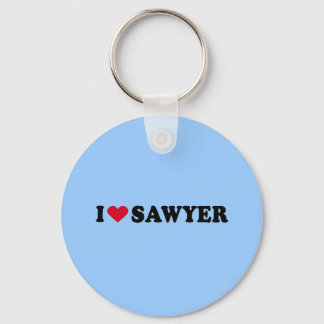 I LOVE SAWYER KEYCHAIN