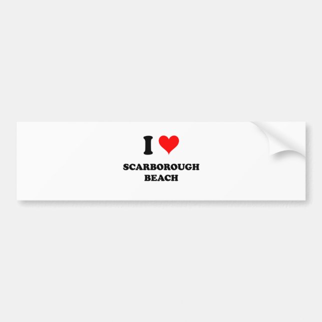 I Love Scarborough Beach Maine Bumper Sticker (Front)
