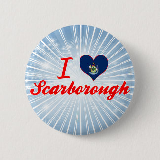 I Love Scarborough, Maine Pinback Button
