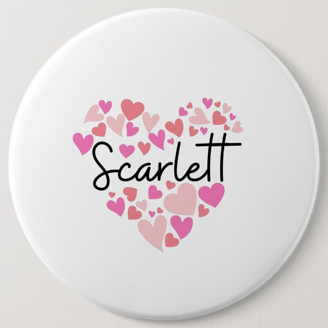 I love Scarlett Button (Front)