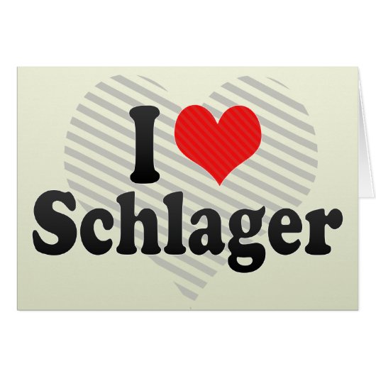 I Love Schlager Cards (Front Horizontal)