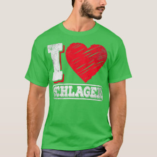 I Love Schlager Music T-Shirt